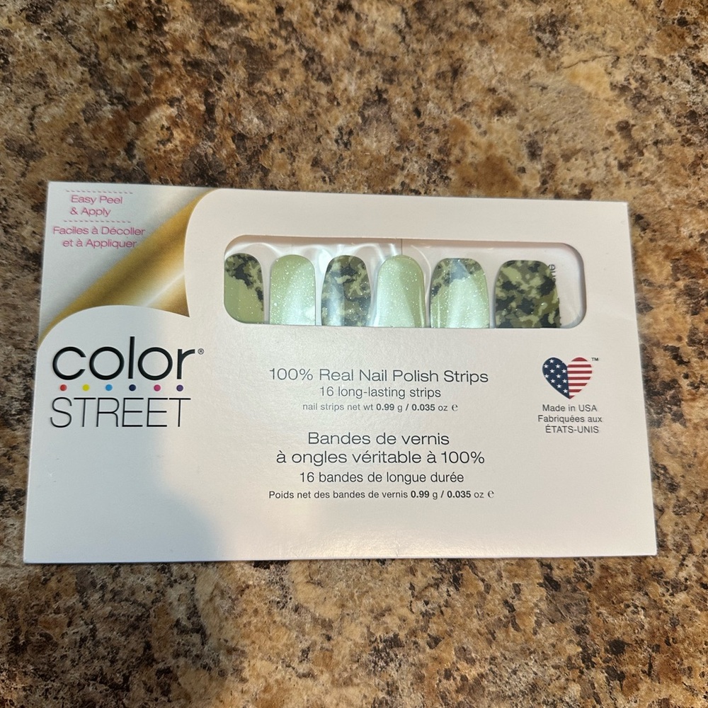 Color Street Vibrant Nail Polish Strips—CAMO TO THE RESCUE—NEW